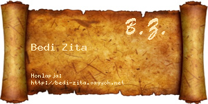 Bedi Zita névjegykártya
